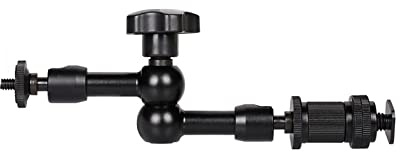 Brazo de metal con abrazadera articulada para monitor LCD, luz de video LED, accesorios de cámara DSLR, brazo de metal, brazos de sujeción súper articulados para monitor