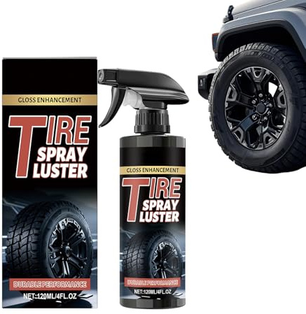 Spray Brillant pour Pneus - 120ml Restaurateur de Revêtement de Roues | Spray pour Pneus à Haute Brillance,pour Camping-car Urbain Tout-terrain Maison Voiture Véhicule Automobile Extérieur