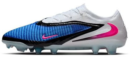 Nike Phantom 6 Low Elite Fußballschuh Für Normalen Rasen, Racer Blue/Pink Blast-White, HJ2146-446, 46 EU (12 US)
