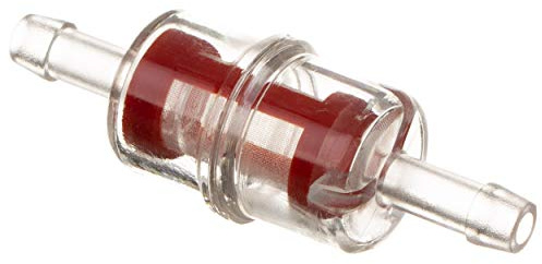 MZA Meyer-Zweiradtechnik 10315 Benzinfilter Klein Kunststoff/Sieb - Durchmesser 6 mm Anschluss, Rot