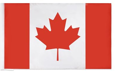 AZ FLAG Drapeau Canada 150x90 cm Drapeau Canadien Polyester Léger Fourreau | Usage intérieur et extérieur Drapeau décoratif coutures doubles et bords renforcés avec fourreau pour mât