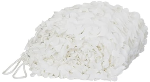 Red de camuflaje 150D, tamaño a elegir entre 2 x 3 m, 3 x 4 m y 3 x 5 m, blanco, 5x5M(16.4x16.4ft)