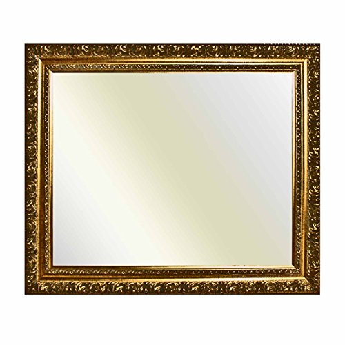 Neumann Bilderrahmen Barockrahmen 10942, ORO Gold verziert, Serie 991, Spiegel, 50x70 cm