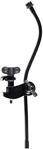Meinl Percussion Mic Rim Clamp - Flexible Clamp for Microphone - For 0.375 Inch and 0.625 Inch Microphone Clips - Steel, Black (RIMCLAMP-M)