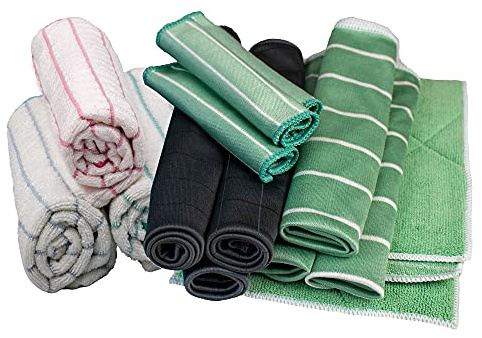 Mega-set – stor mikrofiberduk set: Carbontyg kökshandduk bilduk puttlappar