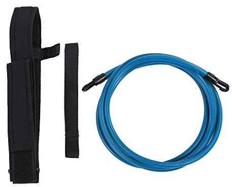MAGT Schwimmtrainingsseil, 3 Farben Elastic Safety Pool Schwimmgurt Schwimm Bungee Exerciser Blei Cord Trainingsgurt(6 * 10 * 3m-Blau)