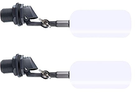 Ncheli 2 pcs Wasser Float Kugelhahn,Wasser Kugelhahn Wasserfilter-Schwimmer-Kugelhahn Kunststoff-Schwimmerventil-Set Wasser-Umkehrosmoseanlage Schwimmer-Kugelhahn Schwimmerventil