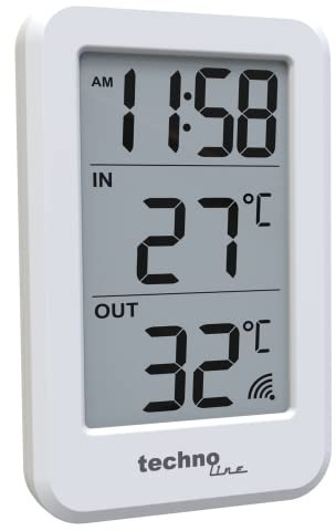Technoline Temperaturstation WS9172, Innentemperatur, Außentemperatur, Uhrzeit, schlicht einfach und gut!