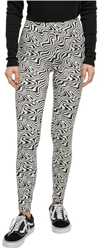 Urban Classics Ladies Soft AOP Leggings, Pantalons Femme, Psychedelicblack,