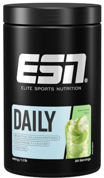 ESN Daily, Green Apple, 480 g | Mit Glutamin, Creatin, Collagen & L-Leucin - made in Germany