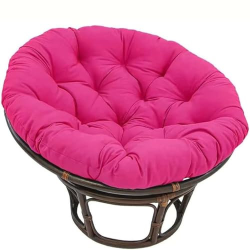 JIcloun Papasansessel Kissen, Radar Stuhl Pad, Outdoor Sitzkissen für Hängesessel Rattanstühle Gartenstuhlauflagen Rundes Schaukelstuhlkissen, Garten Hängendes Eierstuhlkissen,I,110cm*110cm