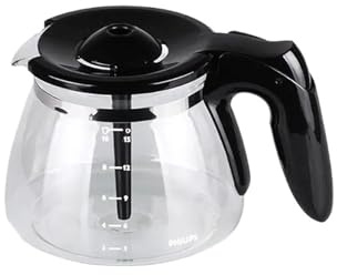 1 jarra de vidrio for cafetera, repuesto de accesorio for cafetera, compatible con Philips HD7447 HD7457 HD7461 HD7462