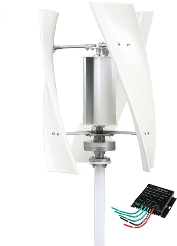 Aerogeneradores,1500W Sin Ruido Generador de turbina eólica Vertical,Aerogenerador de levitación magnética con Controlador MPPT para Molino de Viento,A-12v