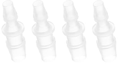 PATIKIL Embouts de Tuyau en Plastique de 3/8 x 1/4, 4 pièces Raccords de Tuyau en Vrac à Barbe Raccords de Tuyau Mender Joint Adaptateur Union pour Aquarium, Carburant, gaz, Liquide, air