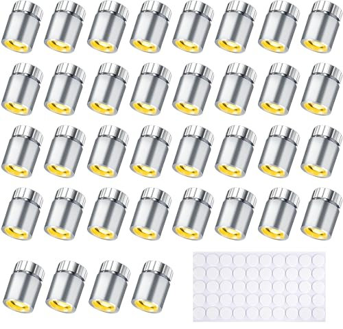 Joycabin 30 Stück Mini LED Lichter für Puppenhäuser, Mini-Lichter zum Selbermachen, mini Lichter zum Basteln, Miniatur Lichter für Vitrinen, Spielzeug Bausteine (Warmweiß)