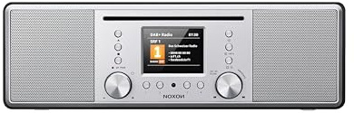 Noxon Furka Silber-Schwarz - DAB+, CD, UKW, Bluetooth, USB, AUX-IN, Stereo, Kopfhöreranschluss