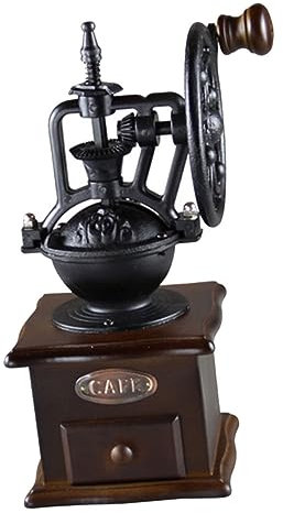 OKUMEYR Macinacaffè Manuale a Manovella in Stile Vintage, Macinino per Chicchi di Caffè Espresso, Compatto e Portatile, Facile da Pulire, per Uso Domestico, Ufficio e Viaggi