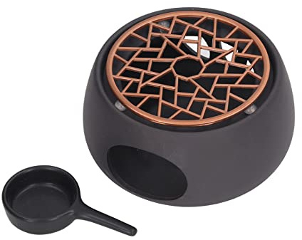 Teapot Warmer, Tea Warmer with Candle Holder Teapot Heater with Purple Iron Pad for Heating Coffee, Milk, Tea