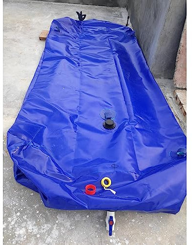 Wassersack Beutel Wasserbehälter Träger Wassertank, Wasserblasen Camping RV Kofferraumbett Notfall-Regenspeicherbehälter, Landwirtschaftliche Sac Zisterne(1.4x0.9x0.79m/1000L/264gal)