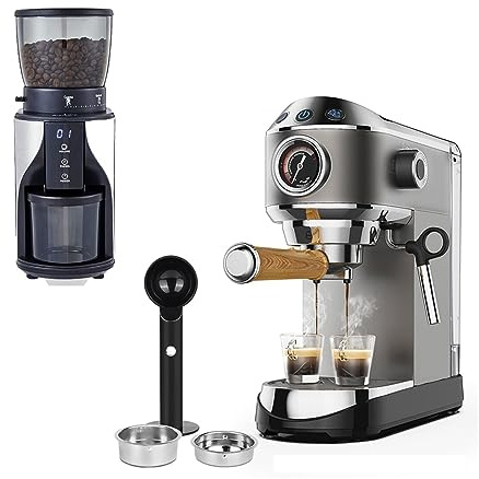 Cafetera automática para Espresso, con vaporizador de Leche, Capuchino y café Leche.