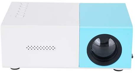 Tosuny Proiettore Intelligente, Mini Proiettore Full HD 1080p con luminosità 100si 6000lm, Altoparlante Incorporato, Compatibile con Laptop Stick Smartphone Tv Stick, per Home Theater