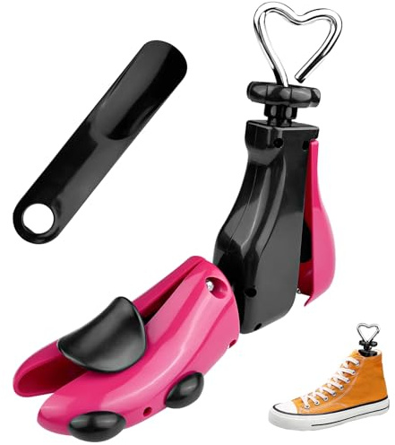 Lectorias Hormas para Zapatos Hombre Mujer, Ensanchador de Botas de Plástico con Calzador, Horma Ensanchar Zapatos Para Justable Longitud y Anchura, Estirador de Botas, Para Varios Tipos De Calzado