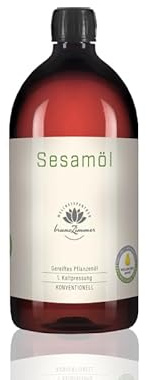 Sesamöl 1. Kaltpressung - Massageöl und Basisöl (1 Liter)