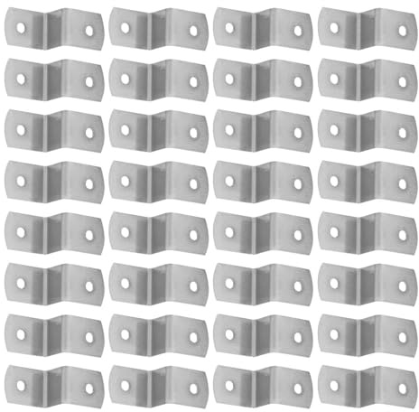 Generico Clip a Z in Acciaio Inox 50 Pezzi per Fissaggio Pannelli Cornici, Elementi di Fissaggio per Piani di Tavoli, Hardware per Cornici, Staffe per Mensole Adatte per Quadri e Foto