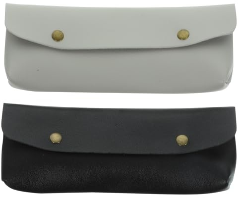 Lurrose Astucci per Pennelli in PU Organizer Borsa da Viaggio 2 Pezzi Compatta Leggera per Riporre Cosmetici