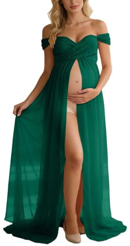 Vestidos Premamá Falda Larga Mujer para Fotografia Vestido de Maternidad Sesión Embarazada Fotos Atrezzo