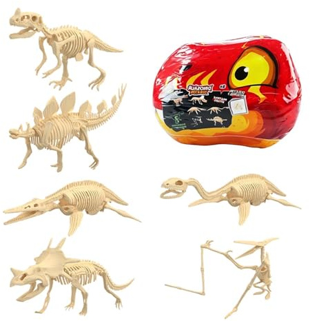 Generisch Set di scavo di dinosauri, giocattolo e educativo, fossili di animali per bambini, per ragazze, casa, aula, sala giochi, viaggi, feste di compleanno