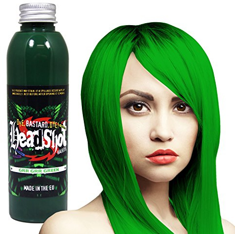 Grüne Haarfarbe Headshot Grr Grr Green, Semi-permanente Haartönung 150 ml