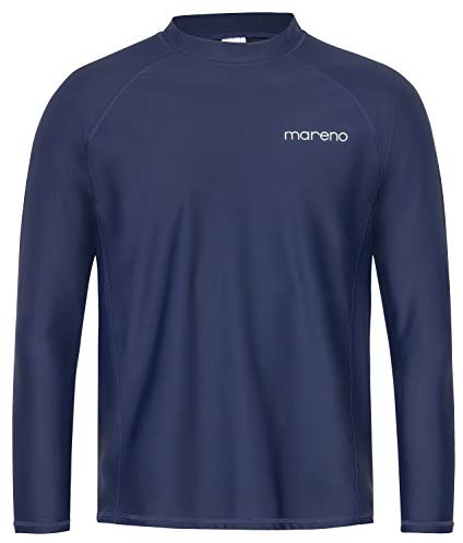 Herren UV-Schutz T-Shirt (Rashguard) UV Protect 50+, Oeko-Tex 100 in Marineblau oder blau/türkis