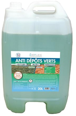 SYLEX - Sylex Nettoyant anti dépôts verts toitures murs terrasses 20L