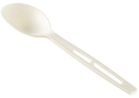 Karat Earth WRAPPED CPLA Compostable Tea Spoon, Heavy Weight (White) - 750 pcs