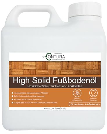 Fußbodenöl Parkettöl Korköl Holzöl Öl für Holz Möbel Parkett Fußboden Holzboden (1 Liter)