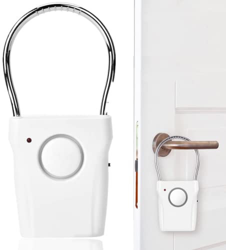 Door Alarm with Window Sensor - 120dB Touch/Vibration Triggered Security Alarm for Home, Travel & Apartment
