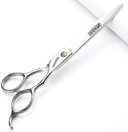 Juego de cortadora de pelo profesional de 6,5/7 / 7,5 pulgadas, cortadora de pelo afilada de acero inoxidable, tijeras especiales para peluqueros (7 - pulgadas - C)