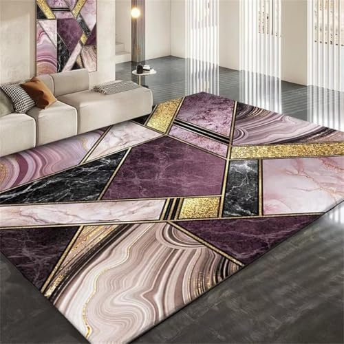 RUGMRZ Kinder Teppich Moderne Geometrische Klassische Innendekoration Mit Niedrigem Flor Wohnzimmerteppich Kurzflor Mehrfarbig Teppich Jugendzimmer Mädchen Babyzimmer Teppich Junge Kinder Teppich Zim