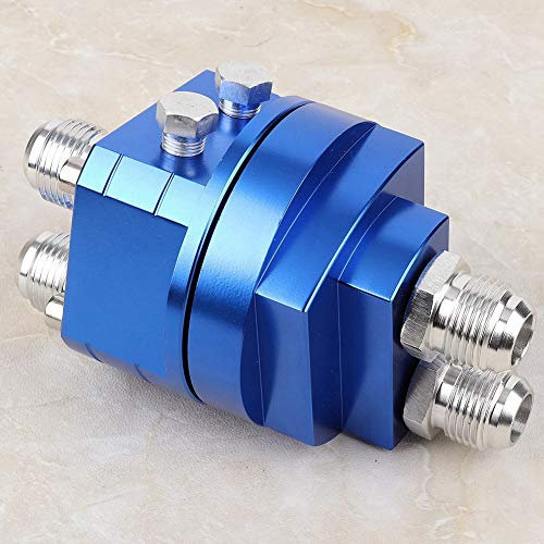 Auto-Ölfilter-Ölkühler-Verlagerungs-Stecker-Sandwich-Fitting-Adapter-Set 3/4 X 16 M20 X 1,5, Blaue Aluminiumlegierung, 2er-Pack für Viele Automodelle