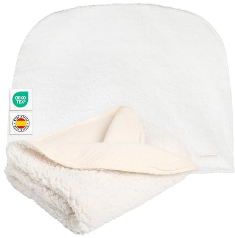 MIMUSELINA Copertina Neonato Invernale in Cotone | Coperta Invernale Neonato 70x90cm Calda e Morbida | Coperta Lettino e Culla Avvolgi Bambino | Ideale per Inverno e Mezze Stagioni | Coralina
