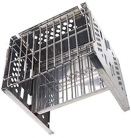 BESPORTBLE Edelstahl-bbq-grill Outdoor-herd Mit Klappbarem Design Camping-bbq-werkzeug Leicht Zu Reinigen Lagern Eignet Sich Für Grillen Im Freien