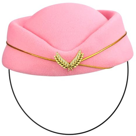 ibasenice Cappello Da Hostess Elegante Cappello Da Hostess Per Cosplay Per Festa Tema Aereo