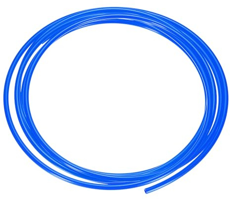 sourcing map Tuyau d'air pneumatique 8 mm de diamètre extérieur x 6 mm ID 5 mètres tubes en nylon polyamide pour compresseur d'air, transfert de fluide, bleu