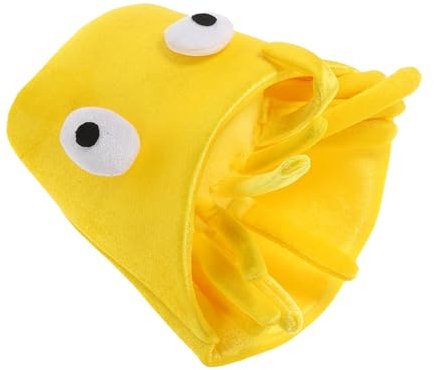 TOYANDONA Französische Pommes Mütze Lustiger Halloween Hut Für Junge Mädchen Und Erwachsene Verstellbare Einzigartiges Design Party-kostüm Accessoire Gelb