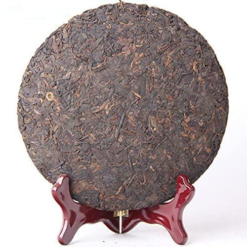 HELLOYOUNG 357g de gâteau de thé Pu'er chinois naturel vieilli et mûr Aliment vert biologique avec une saveur intense une couleur robuste Thé pu-erh Pu'er Tea