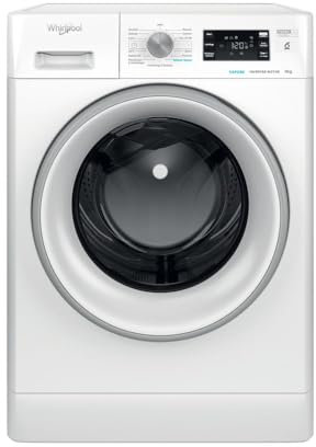 Whirlpool FFB 9269 SV IT - Lavatrice 9 kg Libera Installazione, Carica Frontale, 1200 Giri/Min, Classe A, Tecnologia 6° SENSO, Refresh Vapore, FreshCare+. Dimensioni: 59,5cm x 63cm x 85cm