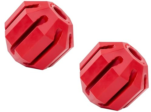 KONG Stuff-A-Ball - Juguete masticable duradero de goma natural para perros - Juguete de salud dental para masticar y limpiar los dientes - Rellenable para golosinas y aperitivos - para perros grandes