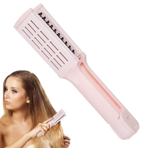 Cepillo alisador de pelo, peine alisador de pelo- de pelo portátil | Peine eléctrico pequeño para viajes, peine caliente de calentamiento rápido para hombres, mujeres y adultos