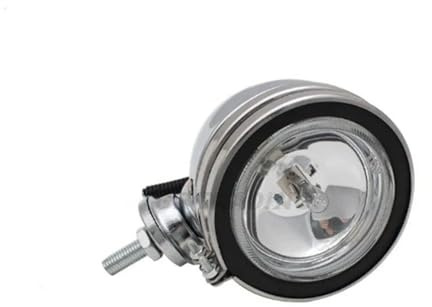 KUNYOS Fari Per Moto Fari Faro Anteriore Sinistro E Destro Con Rivestimento Cromato Auto Pattuglia Moto D'epoca Accessorio Equipaggiamento Motociclistico